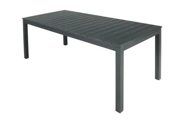 Tunis ulkoruokapöytä 205/305x90 cm suorakulmainen, jatkettava - Musta/Musta - Puutarhakalusteet - Terassipöydät - Ruokapöytä terassille