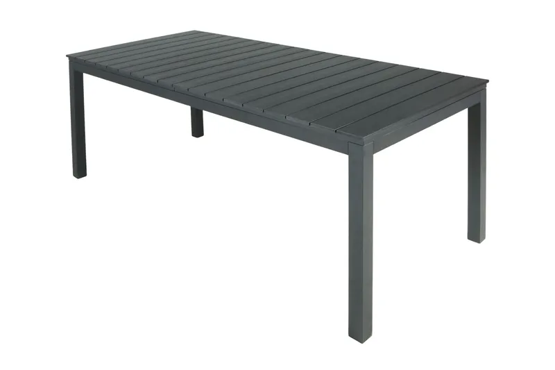 Tunis ulkoruokapöytä 205/305x90 cm suorakulmainen, jatkettava - Musta/Musta - Puutarhakalusteet - Terassipöydät - Ruokapöytä terassille
