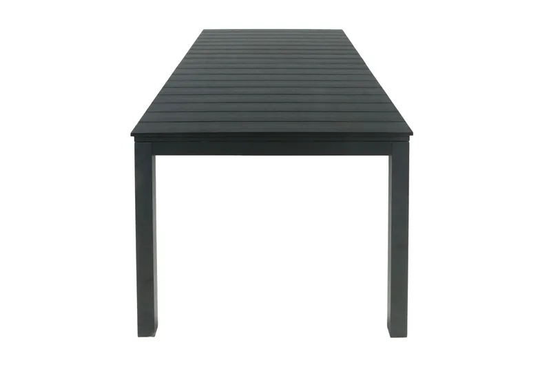 Tunis ulkoruokapöytä 205/305x90 cm suorakulmainen, jatkettava - Musta/Musta - Puutarhakalusteet - Terassipöydät - Ruokapöytä terassille