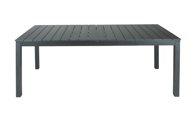 Tunis ulkoruokapöytä 205/305x90 cm suorakulmainen, jatkettava - Musta/Musta - Puutarhakalusteet - Terassipöydät - Ruokapöytä terassille