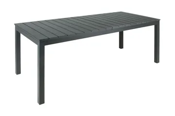 Tunis ulkoruokapöytä 205/305x90 cm suorakulmainen, jatkettava - Musta/Musta - Puutarhakalusteet - Terassipöydät - Ruokapöytä terassille