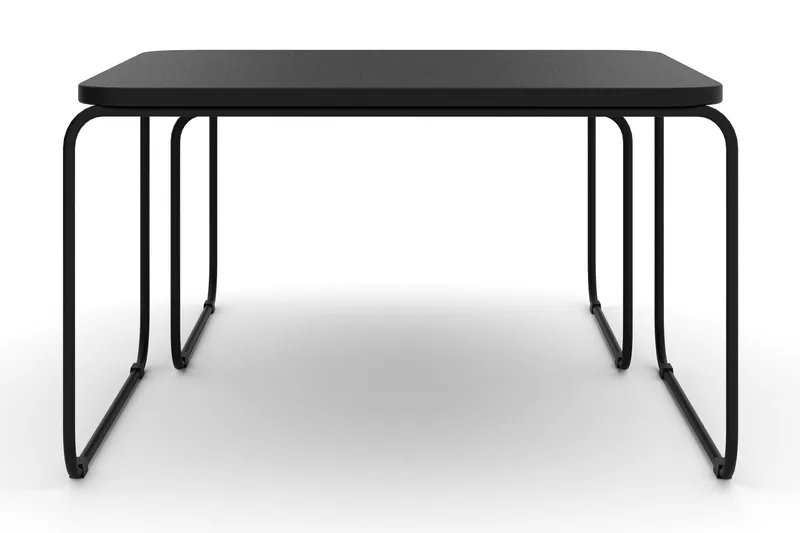 Usteryd Sarjapöydät Ulkokäyttöön - Musta - Puutarhakalusteet - Terassipöydät - Sohvapöytä ulos & loungepöytä