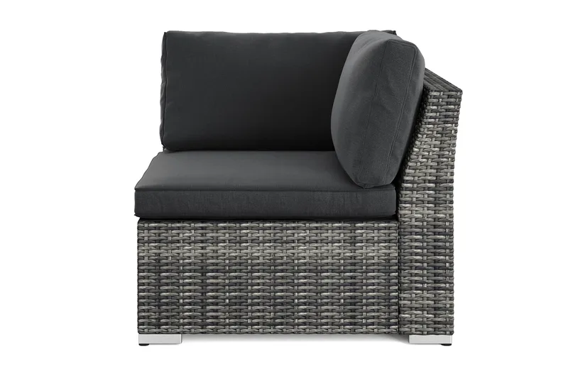 Wisconsin ulkokäyttöön tarkoitettu kulmamoduuli - Harmaa - Puutarhakalusteet - Tarvikkeet ulos - Tee se itse-moduulit - Kulmamoduuli ulkosohva