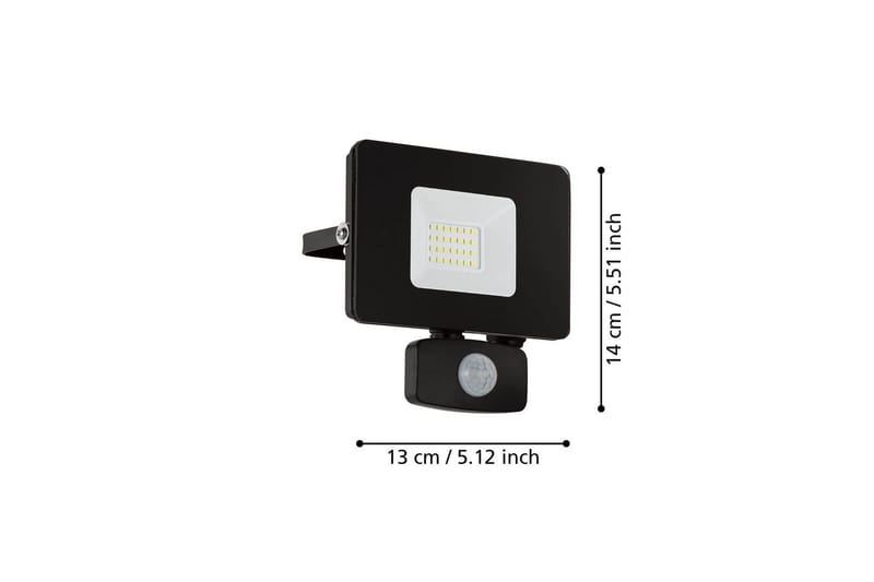 Seinäsuuntavalaisin Ulkovalaiseminen Eglo Faedo 3 liiketunnistimella 20W, Musta - Musta - Piha & ulkoaltaat - Piha-alue - Sisäänkäynti - Sisäänkäynnin valaistus