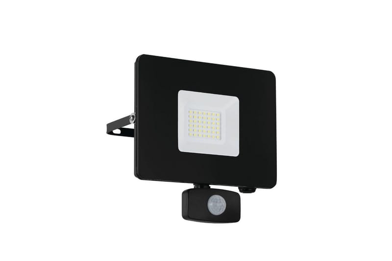 Seinäsuuntavalaisin Ulkovalaiseminen Eglo Faedo 3 liiketunnistimella 30W, Musta, Musta