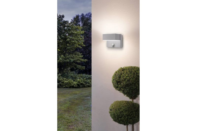 Seinävalaisin Ulkovalaistus Eglo Azzinano Tunnistimella - Hopea/Valkoinen - Piha & ulkoaltaat - Piha-alue - Sisäänkäynti - Sisäänkäynnin valaistus