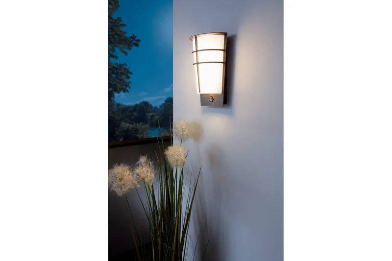 Seinävalaisin Ulkovalaistus Eglo Breganzo 1 - Antrasiitti/Valkoinen - Piha & ulkoaltaat - Piha-alue - Sisäänkäynti - Sisäänkäynnin valaistus