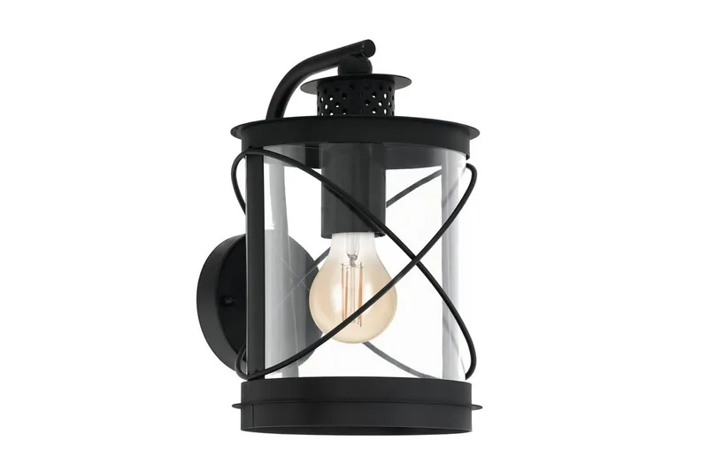 Seinävalaisin Ulkovalaistus Eglo Hilburn, Musta
