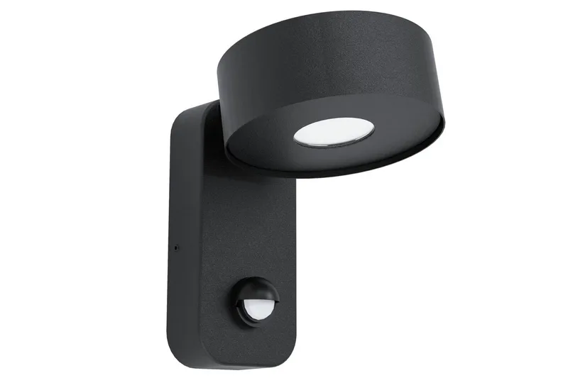 Seinävalaisin Ulkovalaistus Eglo Palosco Sensorilla, Musta