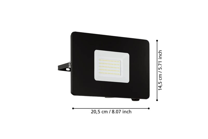 Ulkoseinäsuuntavalaisin Eglo Faedo 3 50W, musta - Musta - Piha & ulkoaltaat - Piha-alue - Sisäänkäynti - Sisäänkäynnin valaistus