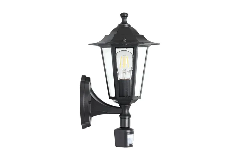 Ulkoseinävalaisin Eglo Laterna 4 sensorilla - Musta - Piha & ulkoaltaat - Piha-alue - Sisäänkäynti - Sisäänkäynnin valaistus