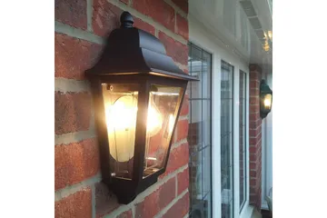 Ulkoseinävalaisin Elstead Lighting Deco Lane Musta - Musta - Piha & ulkoaltaat - Piha-alue - Sisäänkäynti - Sisäänkäynnin valaistus