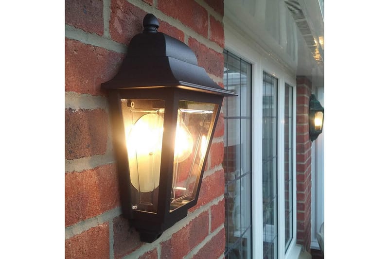 Ulkoseinävalaisin Elstead Lighting Deco Lane Musta - Musta - Piha & ulkoaltaat - Piha-alue - Sisäänkäynti - Sisäänkäynnin valaistus