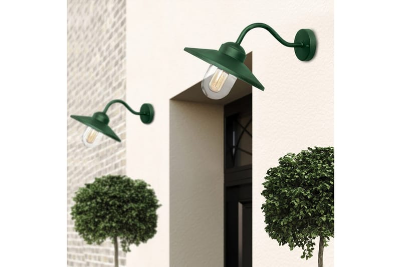 Ulkoseinävalaisin Elstead Lighting Klampenborg Kuusenvihreä - Kuusenvihreä - Piha & ulkoaltaat - Piha-alue - Sisäänkäynti - Sisäänkäynnin valaistus