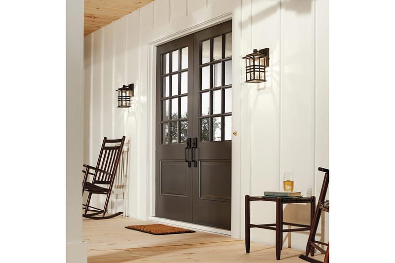 Ulkoseinävalaisin Kichler Beacon Square 165x302x190 mm - 165x302x190 mm - Piha & ulkoaltaat - Piha-alue - Sisäänkäynti - Sisäänkäynnin valaistus