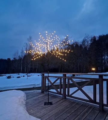 Albero-valokoristepuu 250 cm - musta, valkoisia valopisteitä - Piha & ulkoaltaat - Piha-alue - Terassi & aidattu terassi - Terassin valaistus