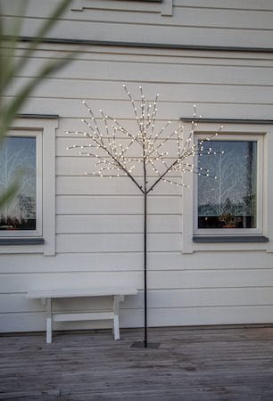 Albero-valokoristepuu 250 cm - musta, valkoisia valopisteitä - Piha & ulkoaltaat - Piha-alue - Terassi & aidattu terassi - Terassin valaistus