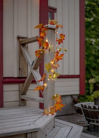 Autumn-köynnös - Oranssit syysvärit - Piha & ulkoaltaat - Piha-alue - Terassi & aidattu terassi - Terassin valaistus