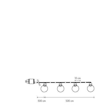 Bolla valoketju 530 cm - monivärinen - Piha & ulkoaltaat - Piha-alue - Terassi & aidattu terassi - Terassin valaistus