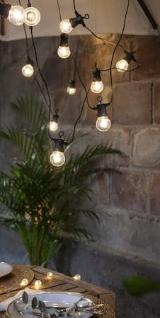 Circus Small Filament -valosarja - läpinäkyvä ja musta - Piha & ulkoaltaat - Piha-alue - Terassi & aidattu terassi - Terassin valaistus