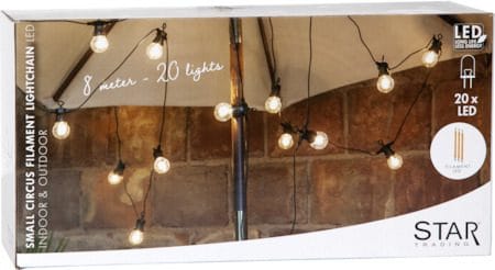 Circus Small Filament -valosarja - läpinäkyvä ja musta - Piha & ulkoaltaat - Piha-alue - Terassi & aidattu terassi - Terassin valaistus