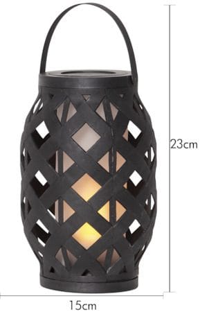 Flame Black -lyhty 15 cm - musta - Piha & ulkoaltaat - Piha-alue - Terassi & aidattu terassi - Terassin valaistus