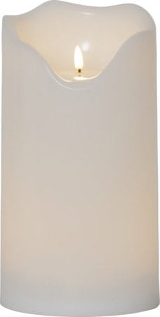 Flamme Grand LED-pöytäkynttilä 30 cm - valkoinen - Piha & ulkoaltaat - Piha-alue - Terassi & aidattu terassi - Terassin valaistus