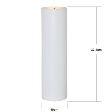 Flamme Rak LED -kynttilä 37,5 cm - valkoinen - Piha & ulkoaltaat - Piha-alue - Terassi & aidattu terassi - Terassin valaistus