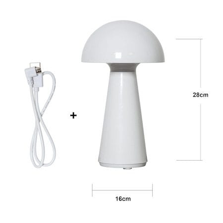 Mushroom-pöytävalaisin 16 cm - valkoinen - Piha & ulkoaltaat - Piha-alue - Terassi & aidattu terassi - Terassin valaistus