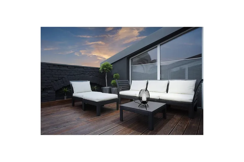 Pöytävalaisin Eglo Fusignano - Valkoinen/Musta - Piha & ulkoaltaat - Piha-alue - Terassi & aidattu terassi - Terassin valaistus