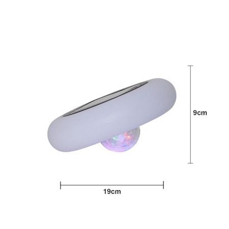 Pool light -aurinkokennokoriste 19 cm - valkoinen monivärisellä valolla - Piha & ulkoaltaat - Piha-alue - Terassi & aidattu terassi - Terassin valaistus