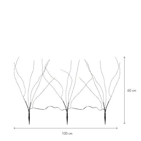 Reedy-valaistu koristeoksa 60 cm - musta - Piha & ulkoaltaat - Piha-alue - Terassi & aidattu terassi - Terassin valaistus