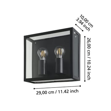 Seinävalaisin Alamonte - 26 cm - Piha & ulkoaltaat - Piha-alue - Sisäänkäynti - Sisäänkäynnin valaistus