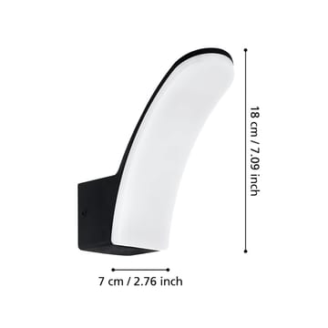 Seinävalaisin Fiumicino - 7 cm - Piha & ulkoaltaat - Piha-alue - Sisäänkäynti - Sisäänkäynnin valaistus
