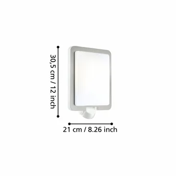 Seinävalaisin Mussotto - 30,5 cm - Piha & ulkoaltaat - Piha-alue - Sisäänkäynti - Sisäänkäynnin valaistus
