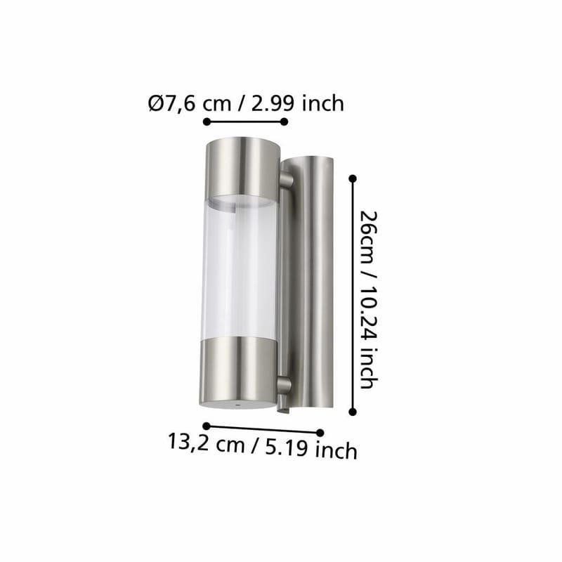 Seinävalaisin Robledo - 7,5 cm - Piha & ulkoaltaat - Piha-alue - Sisäänkäynti - Sisäänkäynnin valaistus
