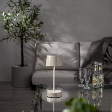 Solei-aurinkokennovalaisin 26,5 cm - lämmin beige - Piha & ulkoaltaat - Piha-alue - Terassi & aidattu terassi - Terassin valaistus