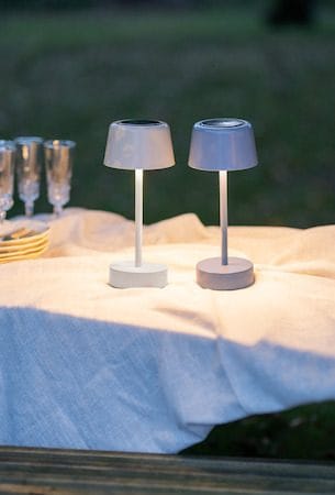 Solei-aurinkokennovalaisin 26,5 cm - lämmin beige - Piha & ulkoaltaat - Piha-alue - Terassi & aidattu terassi - Terassin valaistus