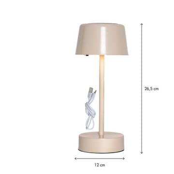 Solei-aurinkokennovalaisin 26,5 cm - lämmin beige - Piha & ulkoaltaat - Piha-alue - Terassi & aidattu terassi - Terassin valaistus