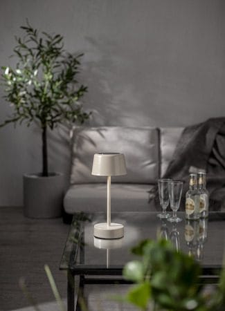 Solei-aurinkokennovalaisin 26,5 cm - lämmin beige - Piha & ulkoaltaat - Piha-alue - Terassi & aidattu terassi - Terassin valaistus