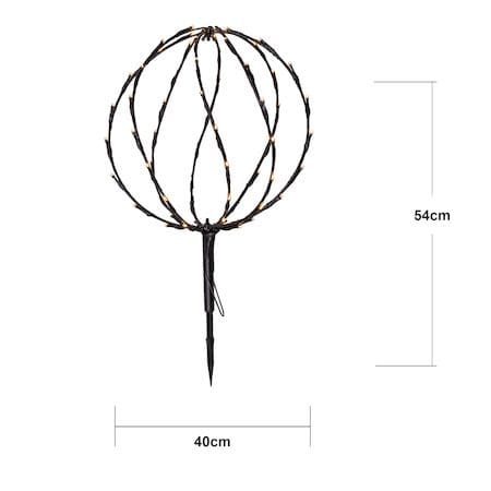 Sphere-ulkovalokoriste 40 cm - musta - Piha & ulkoaltaat - Piha-alue - Terassi & aidattu terassi - Terassin valaistus
