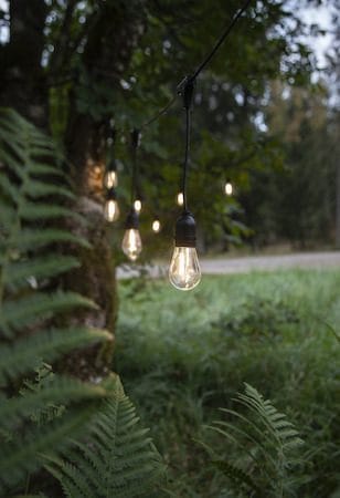String Light -valosarja - läpinäkyvä ja musta - Piha & ulkoaltaat - Piha-alue - Terassi & aidattu terassi - Terassin valaistus