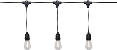 String Light -valosarja - läpinäkyvä ja musta - Piha & ulkoaltaat - Piha-alue - Terassi & aidattu terassi - Terassin valaistus