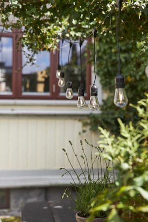 String Light -valosarja - läpinäkyvä ja musta - Piha & ulkoaltaat - Piha-alue - Terassi & aidattu terassi - Terassin valaistus