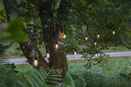 String Light -valosarja - läpinäkyvä ja musta - Piha & ulkoaltaat - Piha-alue - Terassi & aidattu terassi - Terassin valaistus