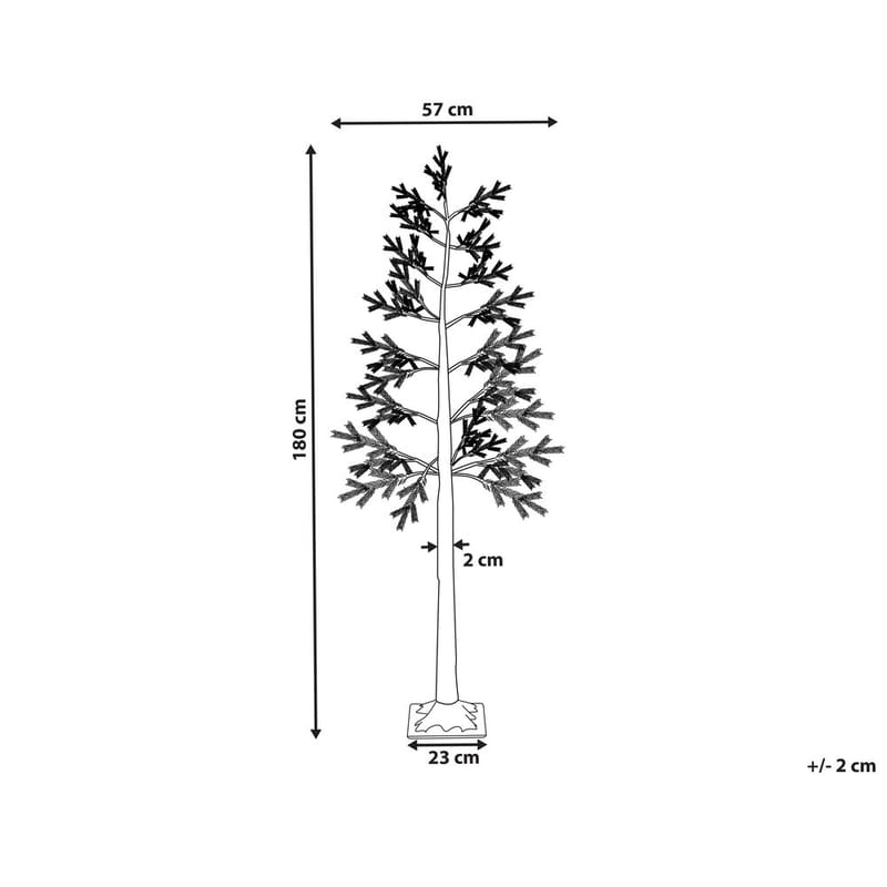 Ulkokoriste Albioni - Valkoinen, Vihreä/57x57x180 cm - Piha & ulkoaltaat - Piha-alue - Terassi & aidattu terassi - Terassin valaistus