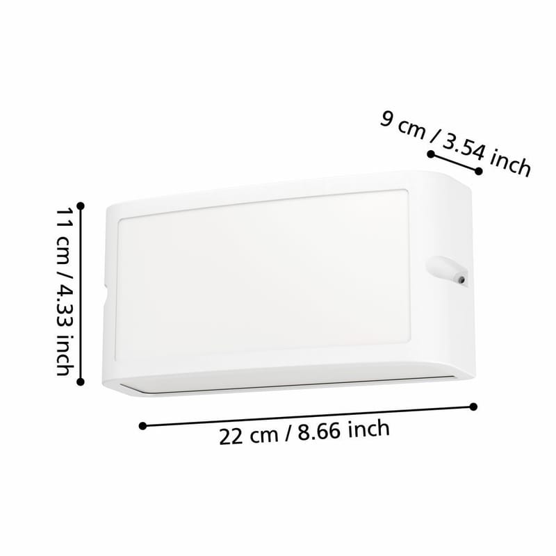 Ulkoseinävalaisin Camarda - Valkoinen - Piha & ulkoaltaat - Piha-alue - Sisäänkäynti - Sisäänkäynnin valaistus