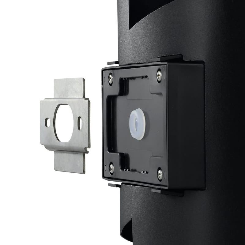 Ulkoseinävalaisin Montarello - Musta - Piha & ulkoaltaat - Piha-alue - Sisäänkäynti - Sisäänkäynnin valaistus