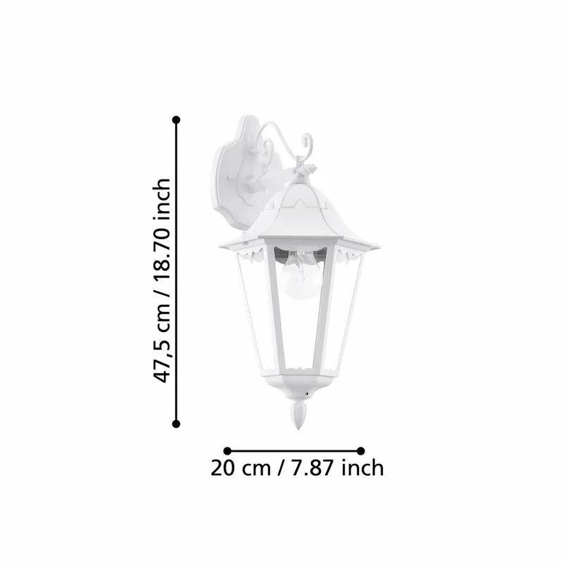 Ulkoseinävalaisin Navedo Alaspäin Suunnattu - Valkoinen - Piha & ulkoaltaat - Piha-alue - Sisäänkäynti - Sisäänkäynnin valaistus