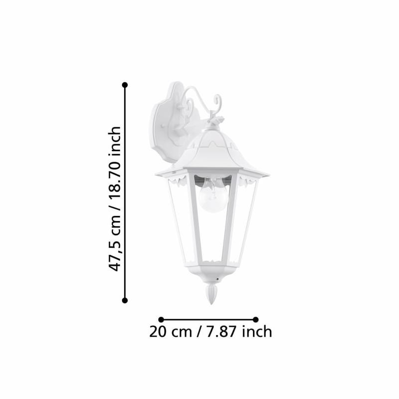 Ulkoseinävalaisin Navedo Alaspäin Suunnattu - Valkoinen - Piha & ulkoaltaat - Piha-alue - Terassi & aidattu terassi - Terassin valaistus